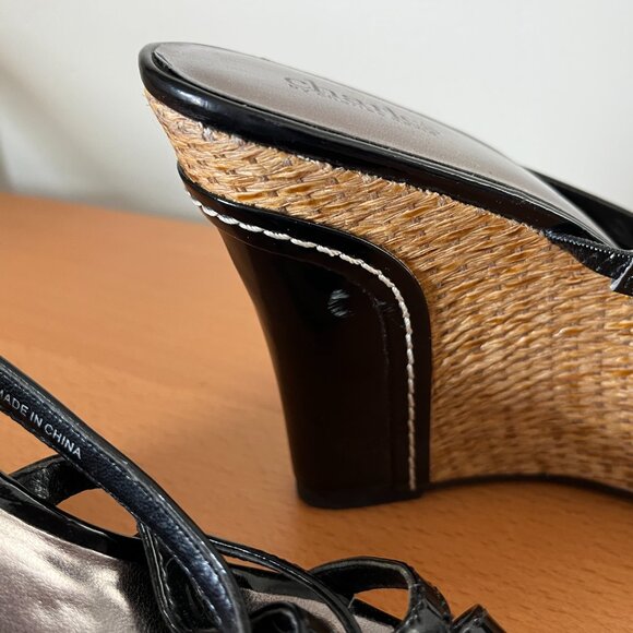 Charles David black wedge sandal - size 10 - never worn - Picture 4 of 4